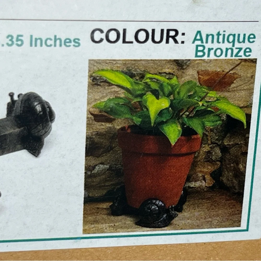 Snail Plant Pot Feet - Bronze